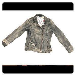 Doma Studded Shoulder Biker Jacket - Size 1 (4-6)